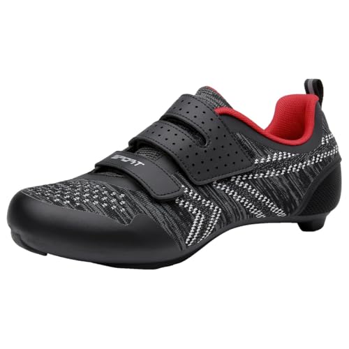 omcam Herren Damen Rennradschuhe Professionelle Fahrradschuhe Kompatibel mit SPD und Look Delta Cleats Atmungsaktive Indoor-Fahrradschuhe,Schwarz,42 EU omcam Herren Damen Rennradschuhe Professionelle Fahrradschuhe Kompatibel mit SPD und Look Delta Cleats Atmungsaktive Indoor-Fahrradschuhe,Schwarz,42 EU von omcam