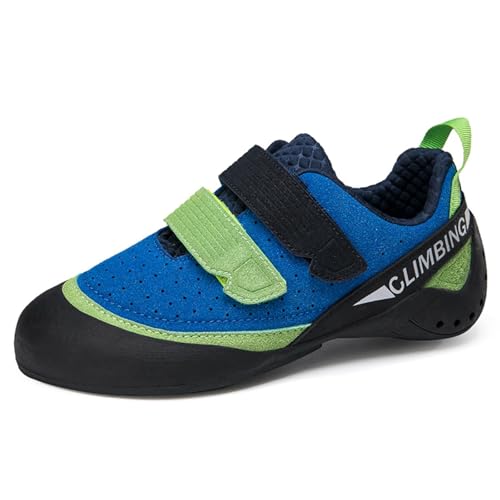 omcam Kinder Teenager Anfänger Kletterschuhe Für Sport & Fitnessstudio, Damen Leichte Atmungsaktive Mesh Indoor Boulderschuhe,Blau,39 EU omcam Kinder Teenager Anfänger Kletterschuhe Für Sport & Fitnessstudio, Damen Leichte Atmungsaktive Mesh Indoor Boulderschuhe,Blau,39 EU von omcam