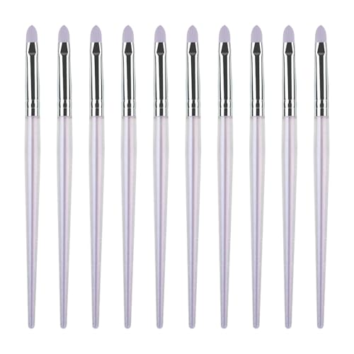 10pcs Elegante Lippenbürsten Für Frauen Und Mädchen Professionelle Make Up Künstler Werkzeuge Zeitgenössischer Lippenbürste Leicht Zu Reinigen Make Up Pinsel Zum Mischen von omiinitio