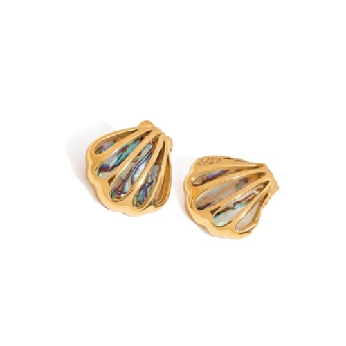 Elegante Abalone Halskette Ohrringe Mit Seesternschale Edelstahlhals Hals Schmuck Für Frauen Mädchen Schmuck Für Tägliche Kleidung von omiinitio