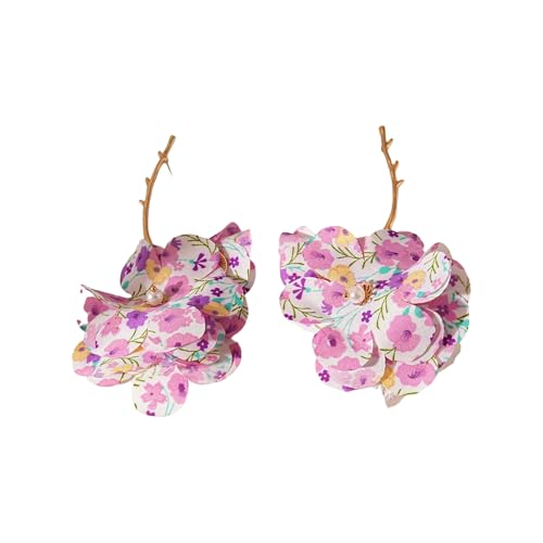 Elegante Blumenischen Ohrringe Mode Ohrhänger Blumenohrschmuck Handgefertigt von omiinitio