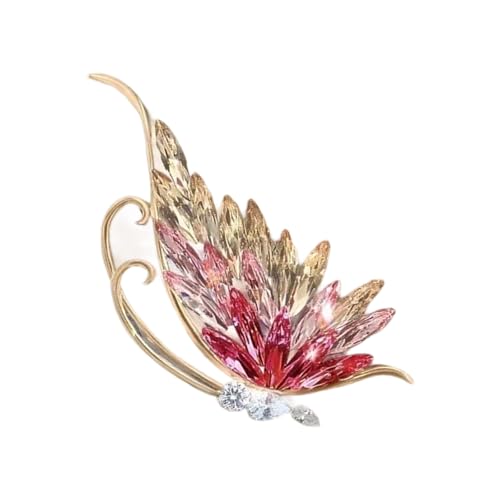 Elegante Schmetterlingsbrosche Mit Brillanten Blauen Steinen Robuste Metallmaterialien Für Geben Oder Individuelle Styling Leichte Tägliche Kleidung Brosche von omiinitio