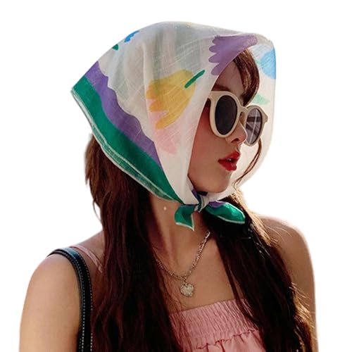Haare Bandanas Stirnband Hair Accessoires Frauen Dreieck Kerchief Blumenhaarschals Haarstyling Dekore von omiinitio