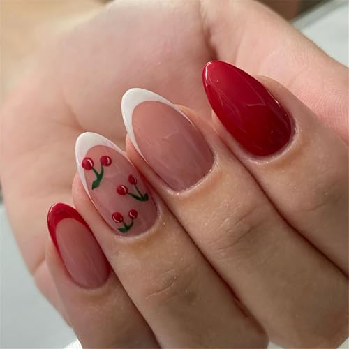 Mandelpresse Auf Nägeln Hochglänzende Falsche Nägel Kleben In 12 Size 24 Pcs Französische Spitzen Für DIYS Art Decorations Acrylkleser Nagel Für Frauen Klar von omiinitio