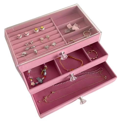 Schutzschachtel Für Schutzschmuck Mit Samtfutter Stapelbarer Ohrring Organisator Multi Layer Halskettenhalter Für Frauen Velvets Juwely Box von omiinitio