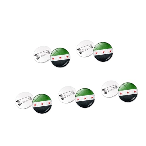Set Von 10 Syrien Flaggen Badge Künstlerische Pin Mode Pin Accessoire Legierungstextur Für Tägliche Verschleiß Oder Spezielle Geschenke Tragbares Accessoire Geeignet von omiinitio