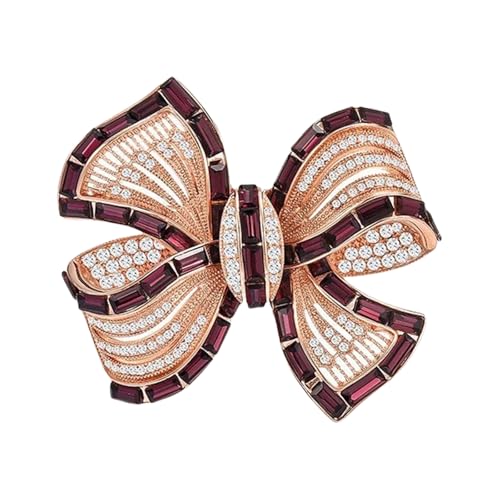 Sparkling Bowknot Brosche Legierung Schmuck Pin Für Frauenmäntel Kleider Büro & Freizeit Outfit Enhancer Accessoire Variante Bogenknotensteuer von omiinitio