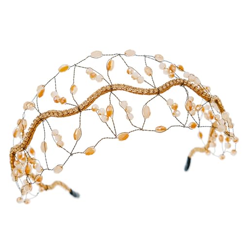 Sparkling Strassestones Crowns Kopfstück Handgefertigtes Kopfschmuck Perlen Haarnetz Für Frauenveranstaltung Modische Frauen Kopfbedeckung Sparkling Strassestones Crowns Kopfstück Handgefertigtes Kopfschmuck Perlen Haarnetz Für Frauenveranstaltung Modische Frauen Kopfbedeckung von omiinitio