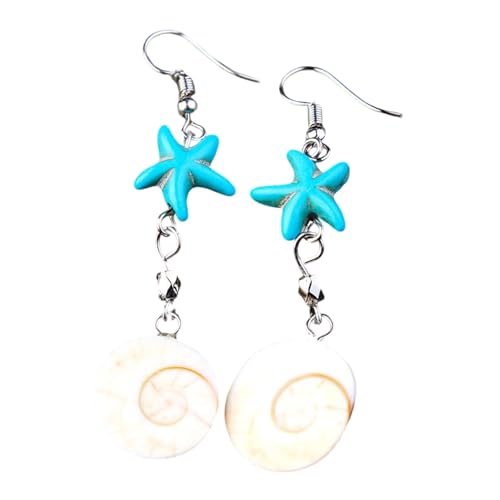 Stilvolle Seesterne Conch Drop Ohrringe Ohrhänger Schmuck Für Strandferien Und Partys Seemittel Accessoires Strand Urlaub Accessoires von omiinitio