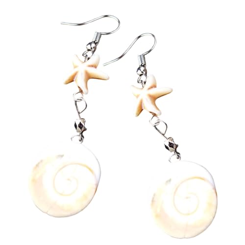 Stilvolle Seesterne Conch Drop Ohrringe Ohrhänger Schmuck Für Strandferien Und Partys Seemittel Accessoires Strand Urlaub Accessoires von omiinitio