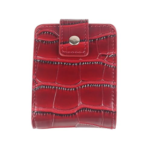 Tragbarer Lippenstiftbeutel Mit Miniatur PU Ledermünze Geldbeutelhalter Elegant Geprägte Frauen Make Up Speicherfall von omiinitio