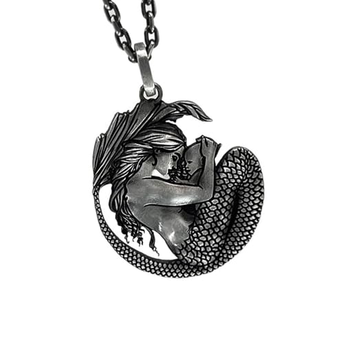 omiinitio Antique Mom Child Anhänger Halskette Legierung Kreativer Mutter Day Neckchain Mode Vorwärtsschmuck Für Ihr Einzigartiges Vintage Design von omiinitio