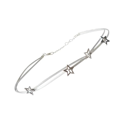 omiinitio Stylish Star Pendant Halskette Doppelschicht Kette Einstellbare Länge Colarbone Creative Party Schmuck Geschenk Star Seil Schmuck Geschenk von omiinitio