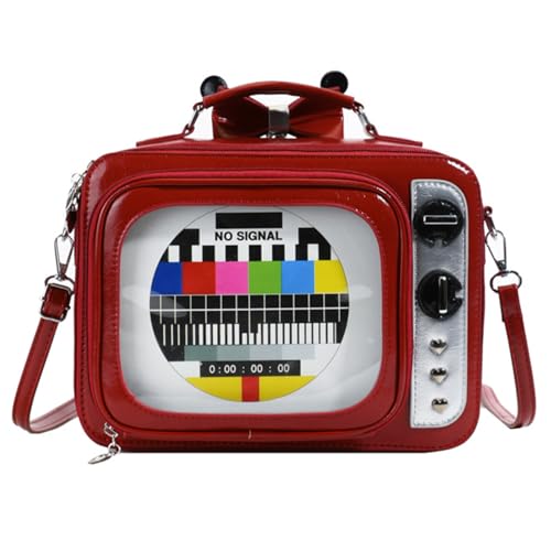 omiinitio Umhängetasche Mit Großer Kapazität Mit Vintage Designs Und Praktischer Schul Rucksack PU Leder Crossbody Geldbörse Für Frauen Modische Rucksack von omiinitio