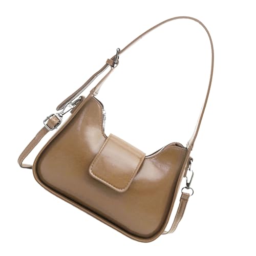 omiinitio Zeitgenössische Schulter Crossbody Taschen Für Frauen Modische Damen Achselhöhlen Achselbeutel PU Leder Pendler Unterarm Geldbeutel Umhängetasche von omiinitio