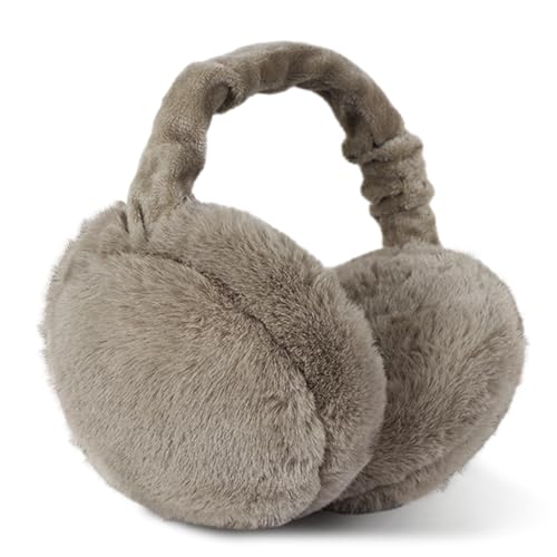 omitium Ohrenwärmer, Winter Ohrenwärmer Faltbare Verstellbarer Plüsch Earmuffs Bequemer weicher für den Winter Reiten Warme Ohrenschützer für Damen und Herren (Khaki) von omitium