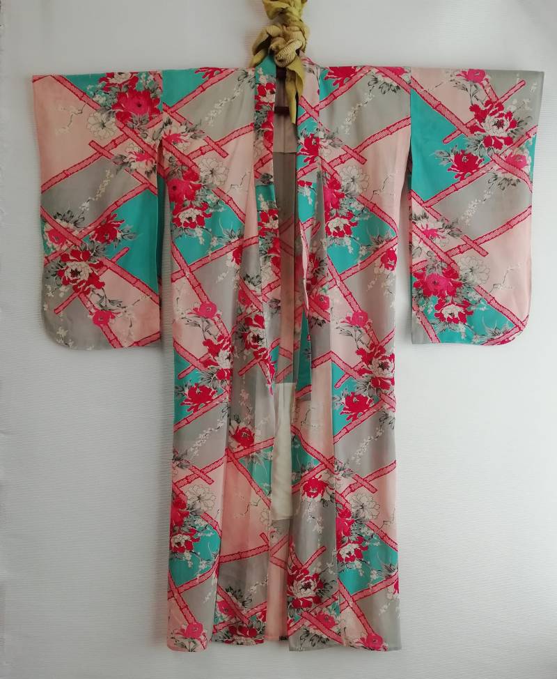 Vintage Leichte Sommer Blume Kimono von onakimono