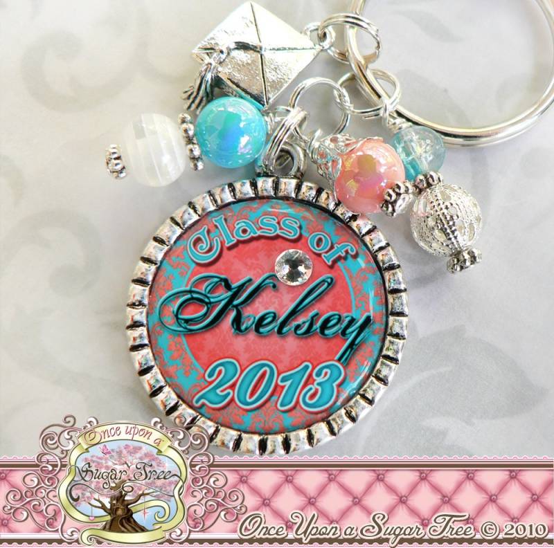 Abitur 2026 Name Schlüsselanhänger | Oder Halskette-Graduate 2025-Graduate Geschenk-Graduate 2026, Graduate Gift, High School von onceuponasugartree