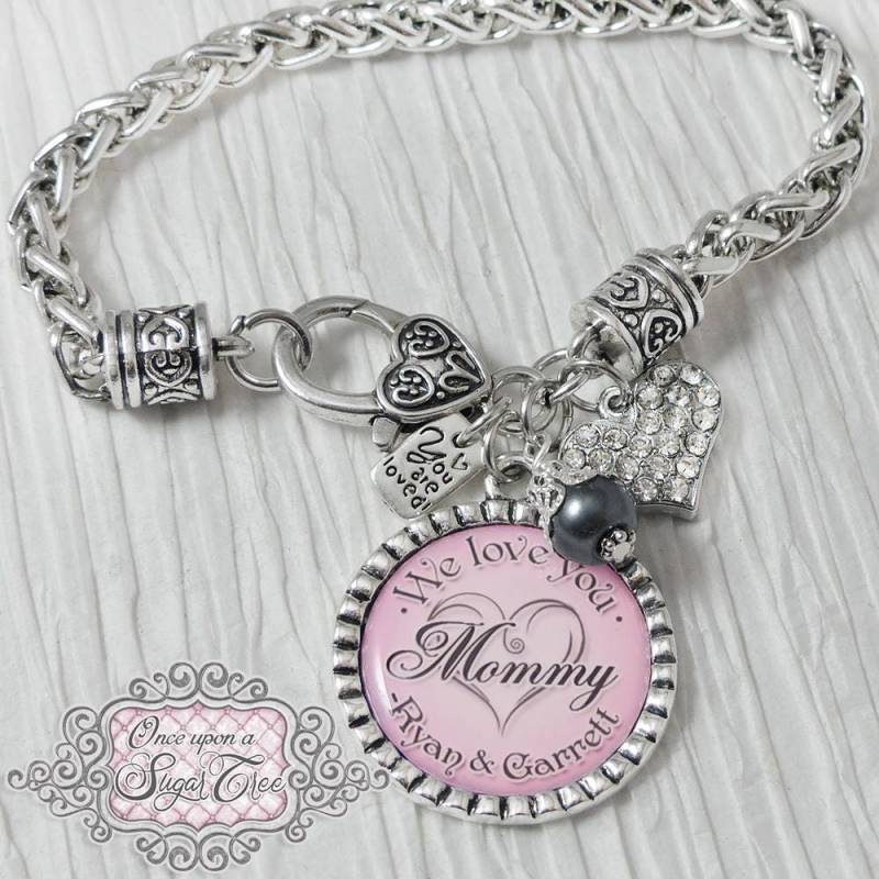 Mama Geschenk -Mama Armband - Sie Sind Geliebt Charme, Geschenke Für Oma -Geburtstag Ideen -Armbänder Frau-Weihnachtsgeschenk, Schmuck von onceuponasugartree