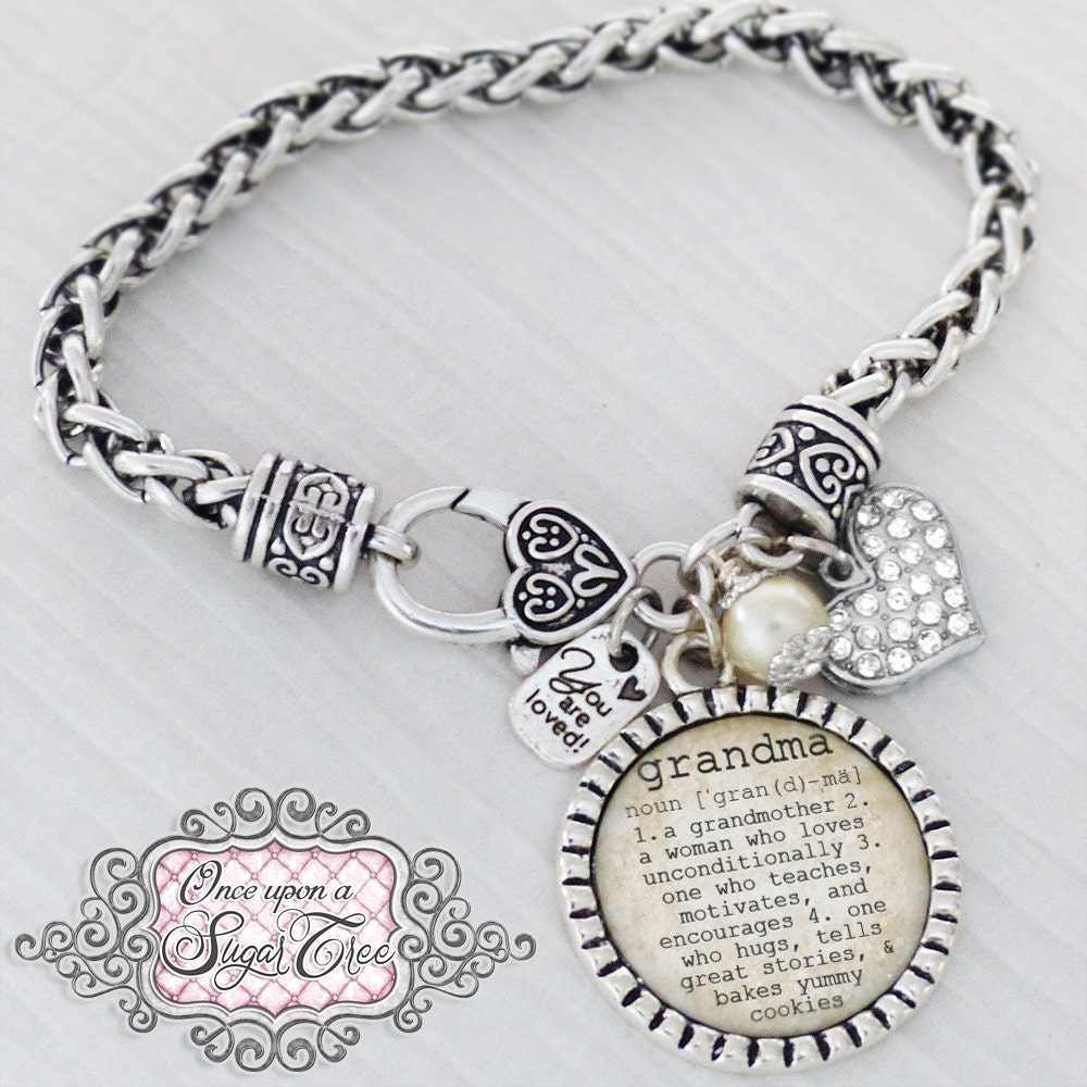 Oma Geschenk -Oma Armband Schmuck - Mama Sie Sind Geliebt Hochzeit Schmuck-Armbänder Für Frau-Weihnachtsgeschenk von onceuponasugartree