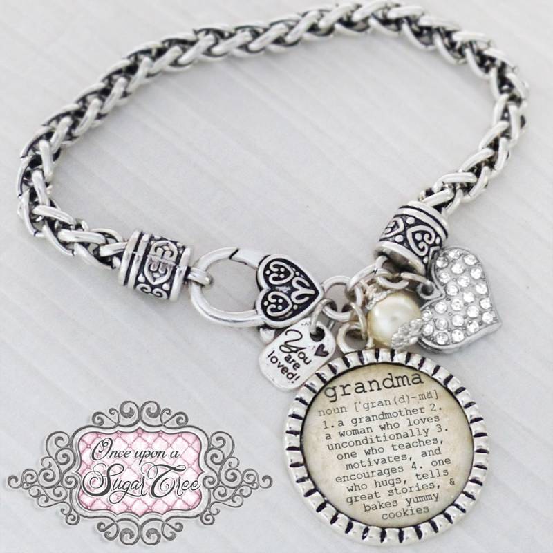 Oma Geschenk -Oma Armband Schmuck - Mama Sie Sind Geliebt Hochzeit Schmuck-Armbänder Für Frau-Weihnachtsgeschenk von onceuponasugartree