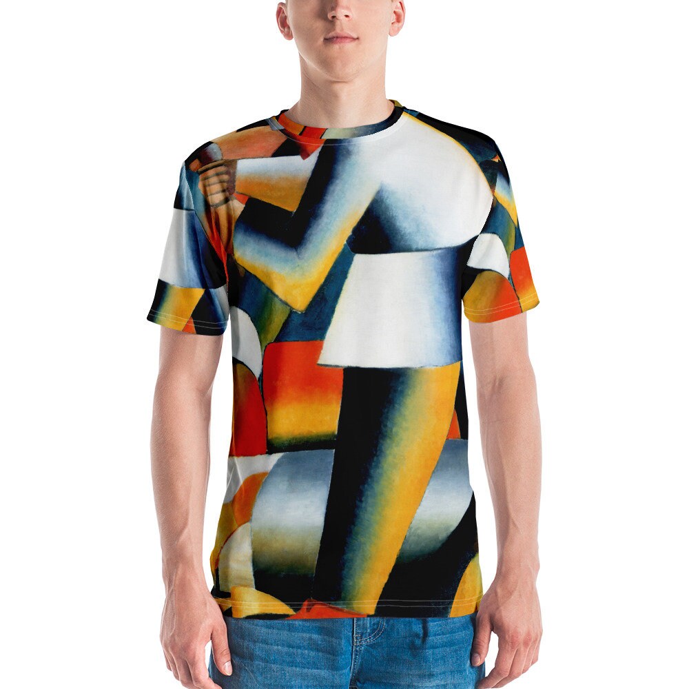 Herren T-Shirt Kazimir Malevitsj Der Holzfäller - Ästhetik Inspiriert Mode Vintage Kunstdruck Geschenk Für Kunstliebhaber von one1000paintings