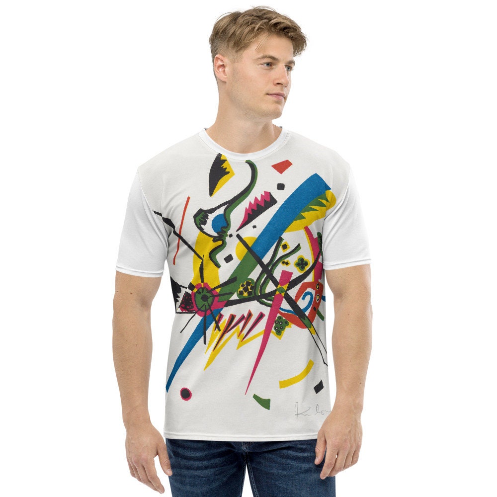 Herren T-Shirt Wassily Kandinsky Kleine Welten - Ästhetik Inspirierte Mode Vintage Kunstdruck Geschenk Für Kunstliebhaber von one1000paintings