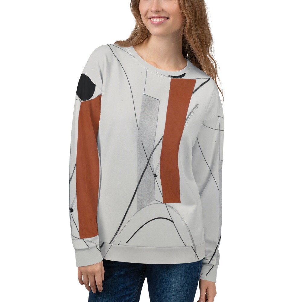 Unisex Sweatshirt El Lissitzky Composition - Ästhetik Inspiriert Mode Vintage Kunstdruck Geschenk Für Kunstliebhaber von one1000paintings