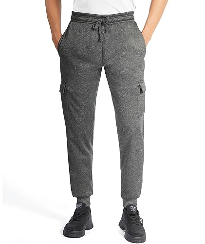 onedog Herren Jogginghose Warme Gefütterte Thermo Fleece Hosen mit Taschen Winter Verdickte Laufhose Warme Freizeithose mit Sherpa-Innenfutter Sweathose, (002 Dunkelgrau-XL) von onedog