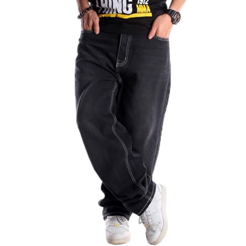 Herren Hip Hop Jeans Hipster Style Baggy Jeans Rap Denim Urban Skate Jeans von oneforus