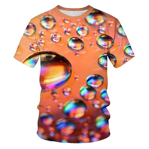 Männer 3D T-Shirts Wassertropfen Grafik 3D digital gedruckte Neuheit T-Shirts trocknet schnell atmungsaktiv Docht Feuchtigkeit Herrenoberteile Männer 3D T-Shirts Wassertropfen Grafik 3D digital gedruckte Neuheit T-Shirts trocknet schnell atmungsaktiv Docht Feuchtigkeit Herrenoberteile von oneforus