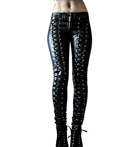 oneforus Gothic Punk Lederhose Damen Trendy Tight Bandage Lederhose Mode Sexy Body Pants oneforus Gothic Punk Lederhose Damen Trendy Tight Bandage Lederhose Mode Sexy Body Pants von oneforus