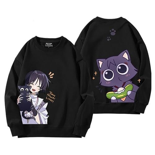 oneforus Herren Genshin Impact Rundhals-Sweatshirt Anime Wanderer Muster Langarmpullover Scaramouche Rundhals-Sweatshirts Oberteile von oneforus