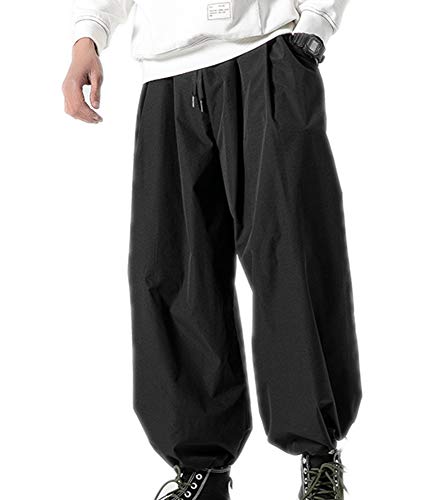 oneforus Lose weit geschnittene Hose mit Kordelzug und weitem Bein Herrenmode Jogger-Jogginghose von oneforus
