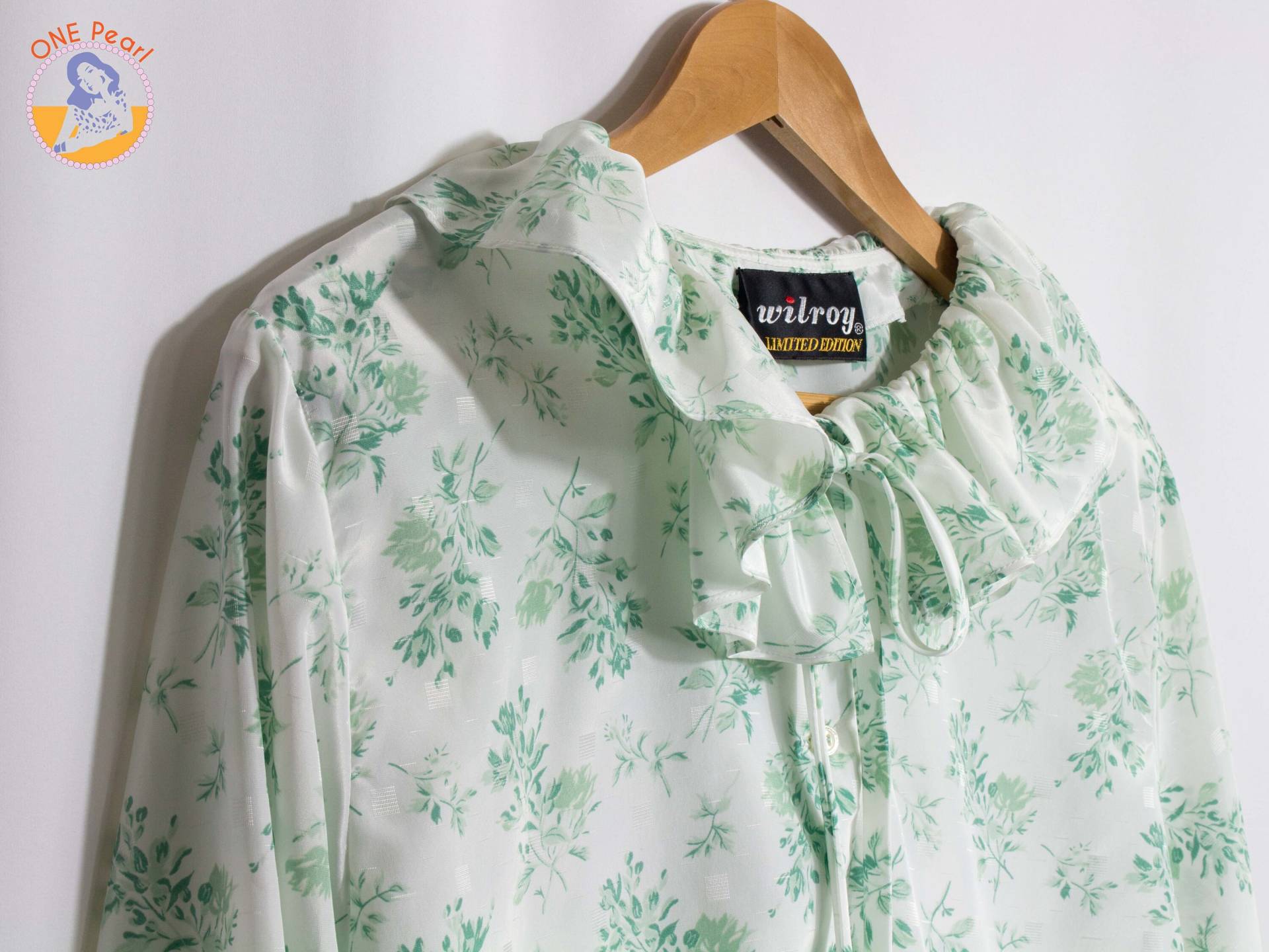 Vintage Blumen Top/Florale Rüschenbluse Paisley Bluse Xl Vintage Blumen Top/Florale Rüschenbluse Paisley Bluse Xl von onepearlshop