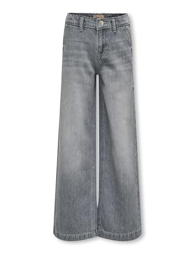 only carmakoma Mädchen Kogcomet Wide Leg DNM Mat624 Noos Weite Jeans, Medium Grey Denim, 140 EU von ONLY Carmakoma