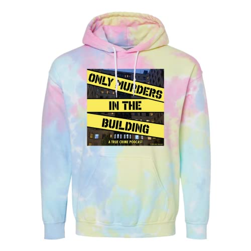 only murders in The Building Offiziell lizenzierter Kapuzenpullover mit Podcast-Logo, Regenbogen-Pastell., X-Large von only murders in the building