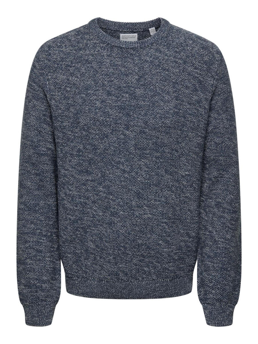 only & sons - Strickpullover blau - Gr. - S von only & sons