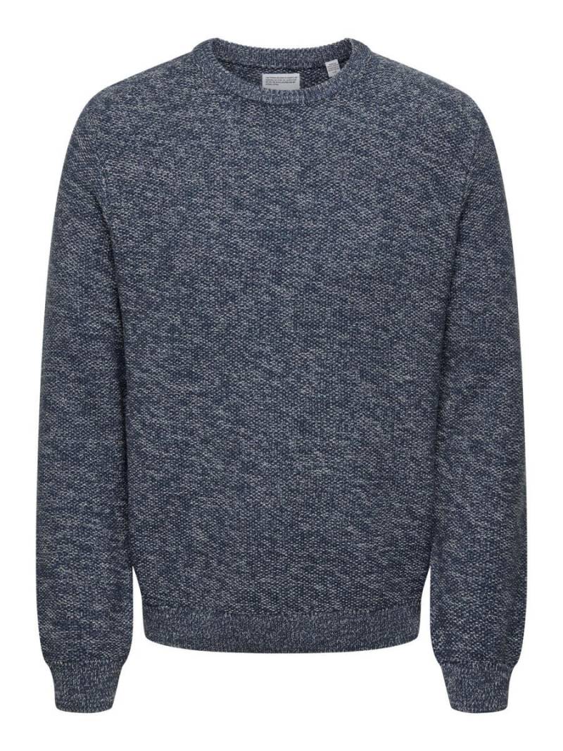 only & sons - Strickpullover blau - Gr. - S von only & sons