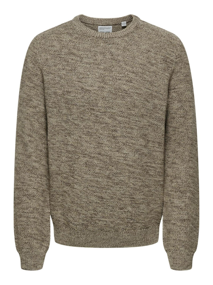 only & sons - Strickpullover braun - Gr. - L von only & sons
