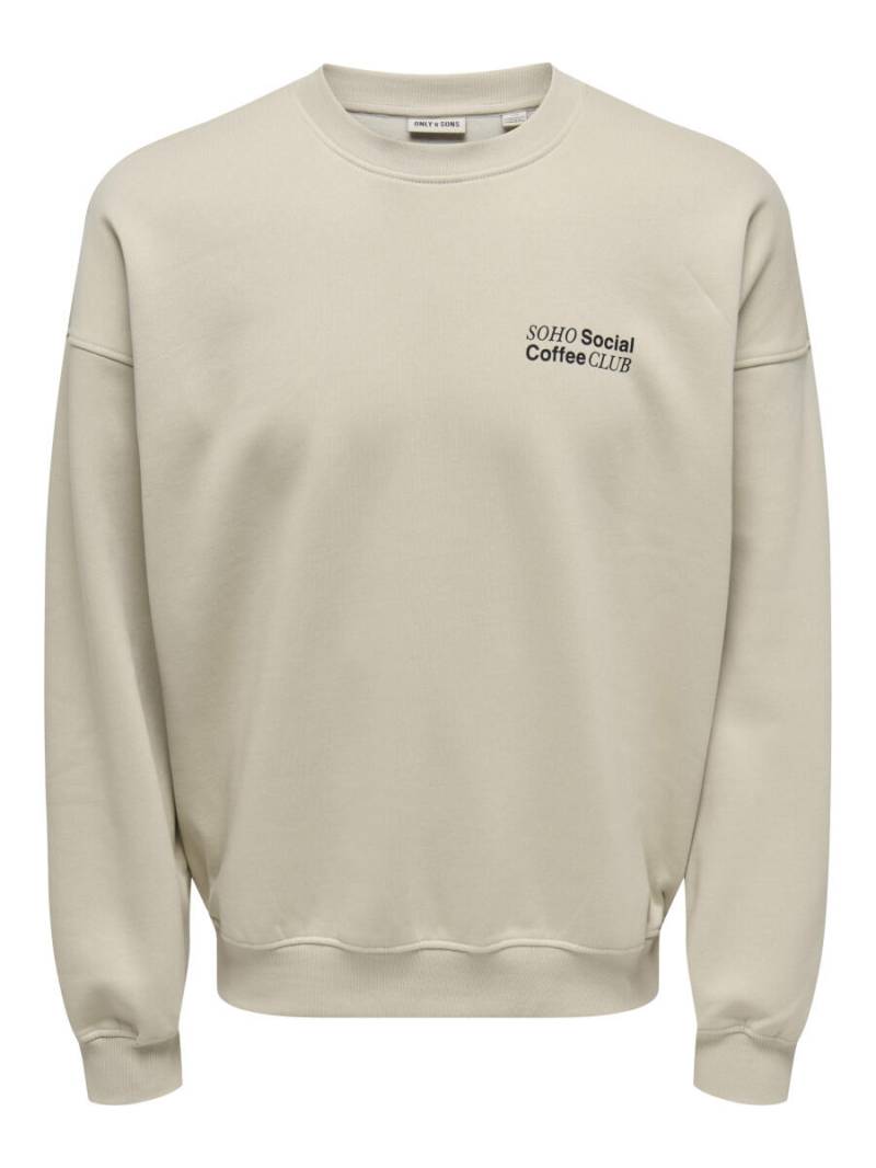 only & sons - Sweatshirt - Onssoho beige - Gr. - M von only & sons