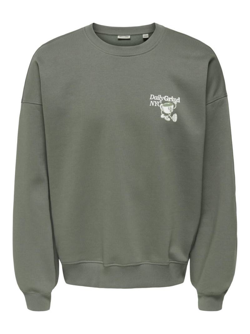only & sons - Sweatshirt - Onssoho grün - Gr. - L von only & sons