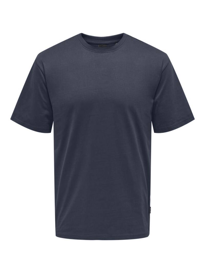only & sons - T-Shirt - Fred blau - Gr. - M von only & sons