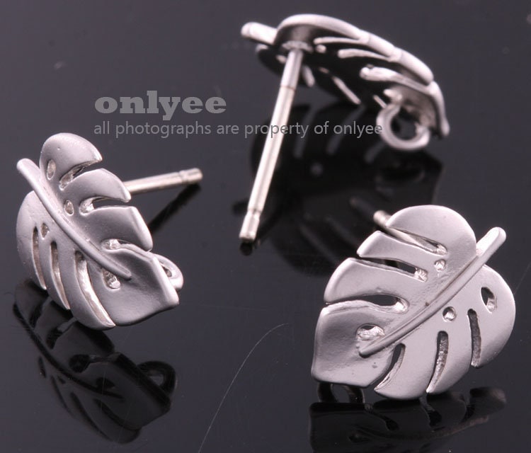 1 Paar - 12 Mm X 9, 5 Matt Vergoldet Über Messing Monstera Blatt Blume Ohrringe 92, 5 Sterling Silber Ohrstecker | K1358G 1 Paar - 12 Mm X 9, 5 Matt Vergoldet Über Messing Monstera Blatt Blume Ohrringe 92, 5 Sterling Silber Ohrstecker | K1358G von onlyee2