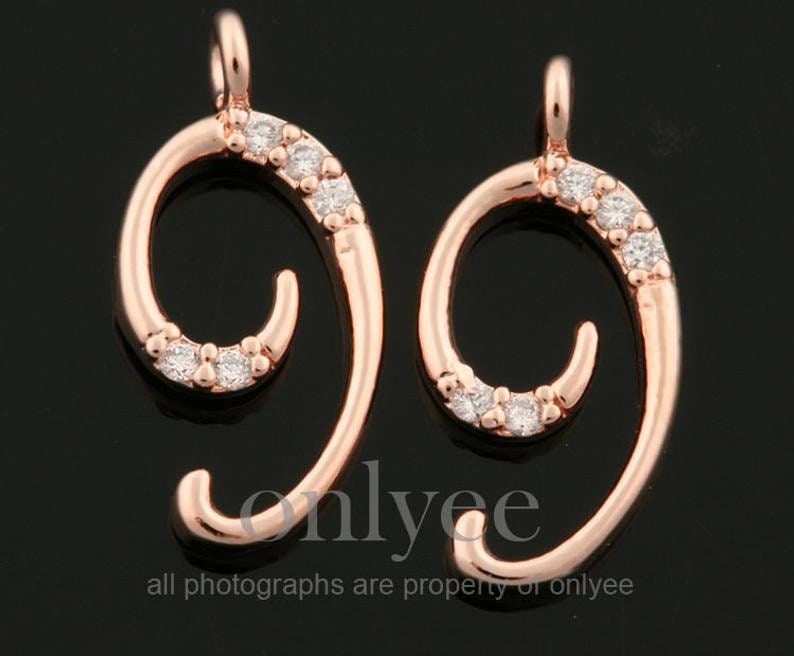 2 Stück-13mm X 6mm Hell Vergoldet Über Messing Einfache Zahlen Mit Zarten Kubik, Anhänger, Charme, Schmuck Versorgung, Neun | K1434G-I 2 Stück-13mm X 6mm Hell Vergoldet Über Messing Einfache Zahlen Mit Zarten Kubik, Anhänger, Charme, Schmuck Versorgung, Neun | K1434G-I von onlyee2