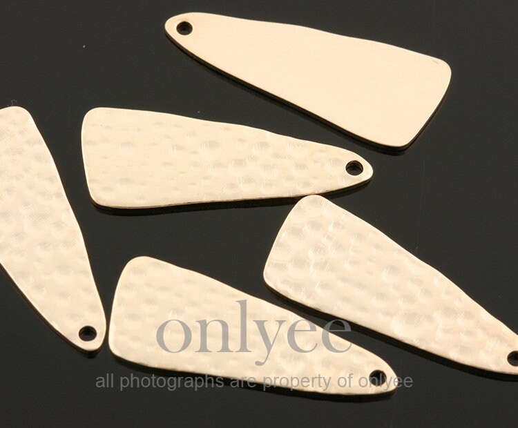 25mm X 10mm Hell Vergoldet Über Messing Gehämmert Einfach Dreieck Ovale Form Stecker, Anhänger, Schmuck Versorgung | K1714G 25mm X 10mm Hell Vergoldet Über Messing Gehämmert Einfach Dreieck Ovale Form Stecker, Anhänger, Schmuck Versorgung | K1714G von onlyee2