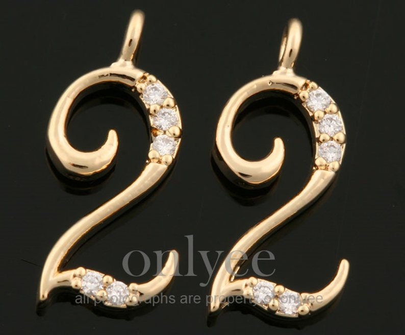 2stk-13mmx6mm Helles Rhodium Über Messing Einfache Zahlen Mit Zarten Kubik, Anhänger, Charme, Schmuckzubehör, Zwei | K1434S-B 2stk-13mmx6mm Helles Rhodium Über Messing Einfache Zahlen Mit Zarten Kubik, Anhänger, Charme, Schmuckzubehör, Zwei | K1434S-B von onlyee2