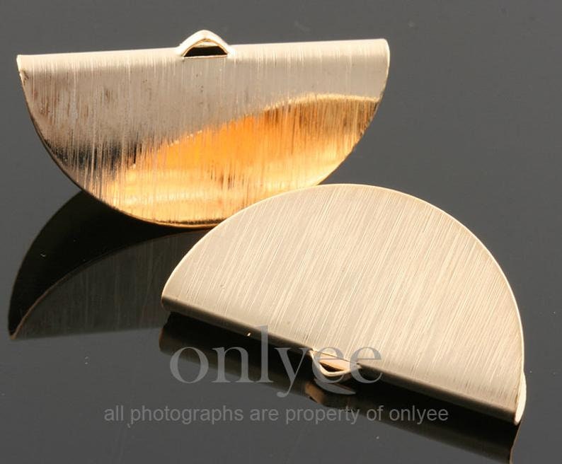 4 Stück-19mmx34mm Glanz Rhodiniert Über Messing Halbmond Kreis Anhänger Charm Post, Anhänger, Stecker, Schmuck Versorgung | K186S 4 Stück-19mmx34mm Glanz Rhodiniert Über Messing Halbmond Kreis Anhänger Charm Post, Anhänger, Stecker, Schmuck Versorgung | K186S von onlyee2