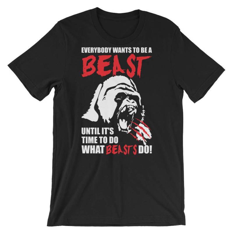 Alle Ein Tier | Gorilla - Geschenk Für Bodybuilding, Gewichtheben, Powerlifting, Crossfit, Fitness, Training, Unisex Gym T-Shirt Werden Wollen von oolongtee