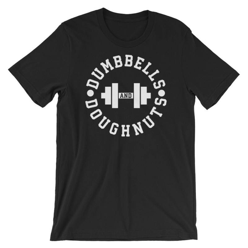Dumbells Und Doughnuts-Bodybuilding, Gewichtheben, Powerlifting, Crossfit, Wod, Fitness, Workout, Gym-Unisex Tank Top-Unisex T-Shirt Dumbells Und Doughnuts-Bodybuilding, Gewichtheben, Powerlifting, Crossfit, Wod, Fitness, Workout, Gym-Unisex Tank Top-Unisex T-Shirt von oolongtee